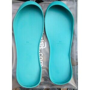 Mahabis Slipper Sole Replacement Spare Outer Soles Size 38 Teal Blue